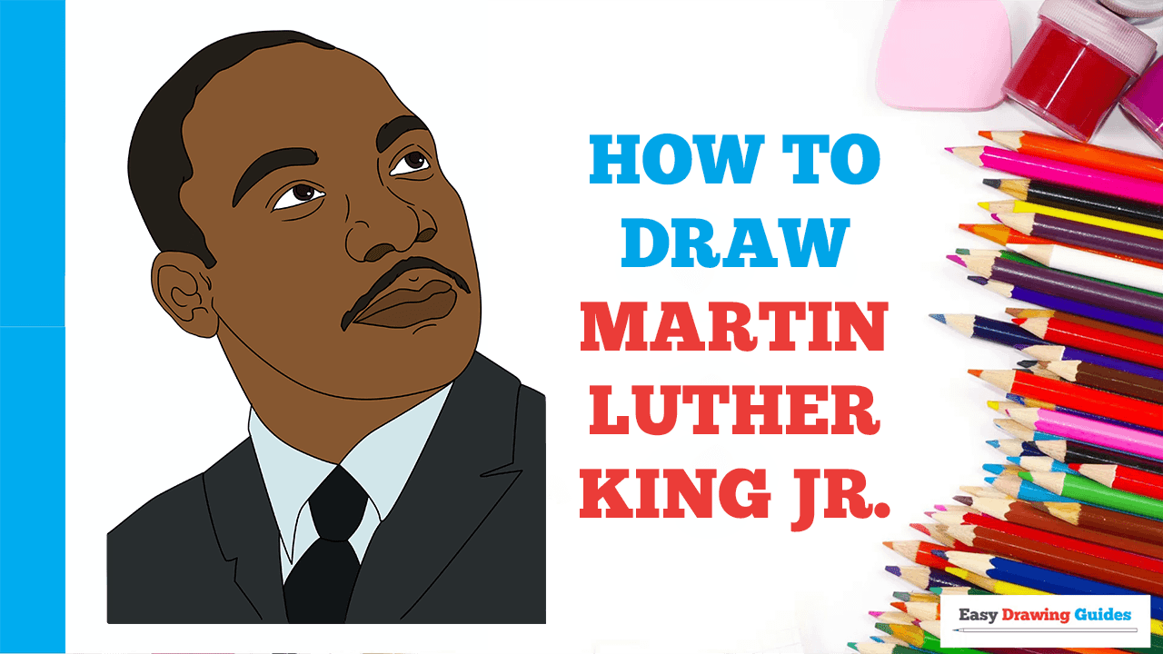 How to draw martin luther king jr