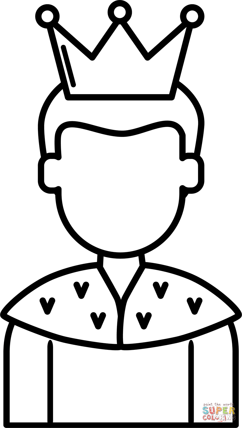 King coloring page free printable coloring pages