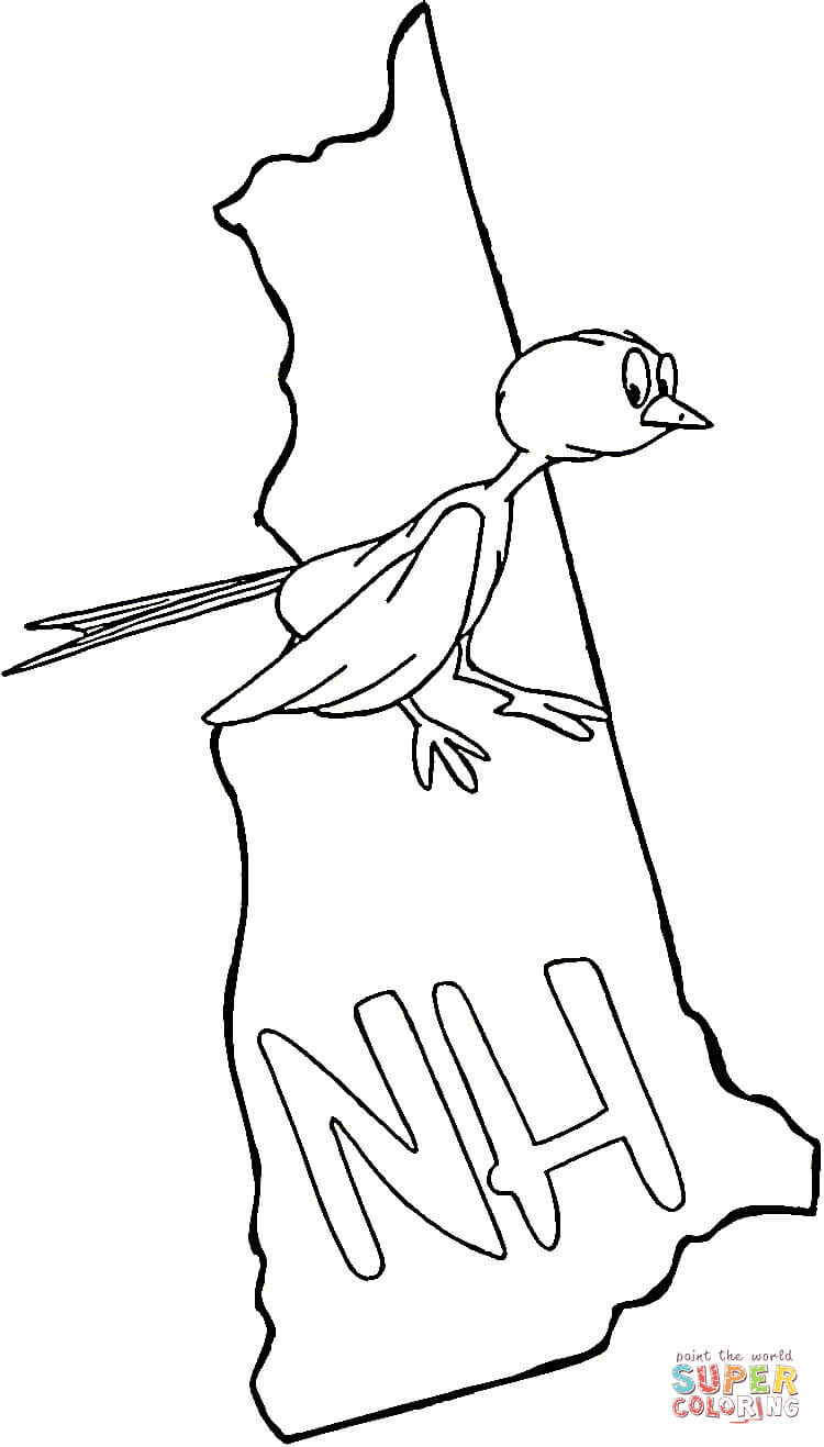 New hampshire map coloring page free printable coloring pages