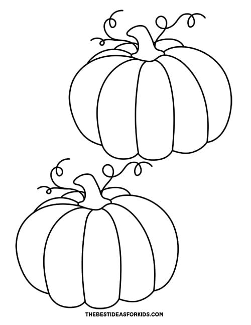 Pumpkin outline free printable templates