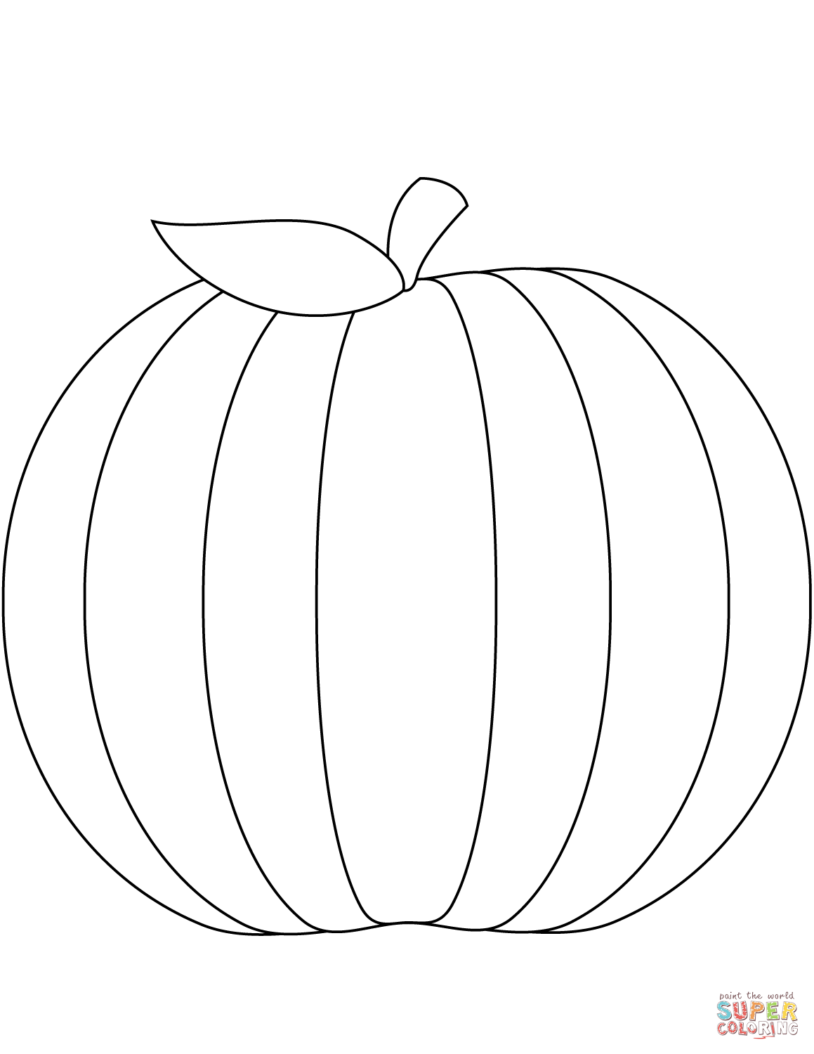 Pumpkin coloring page free printable coloring pages