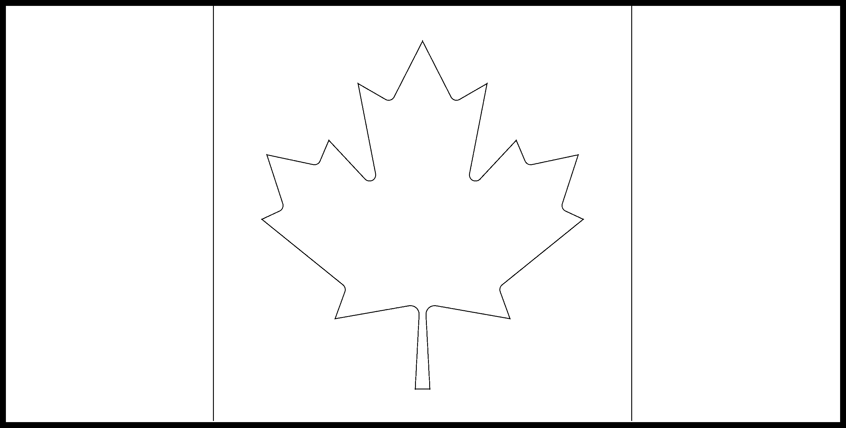 Canada flag colouring page â flags web