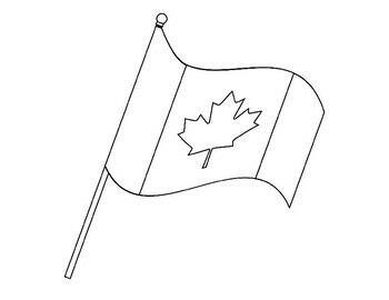 Canada flag template