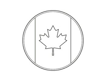 Canada flag template