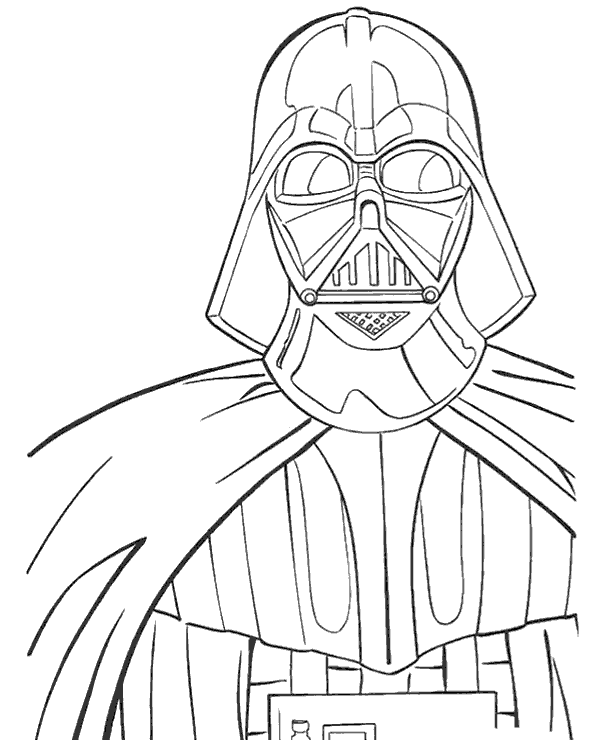 Vader coloring page