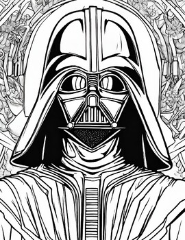 Free star wars darth vader coloring pages early finishers coloring activities