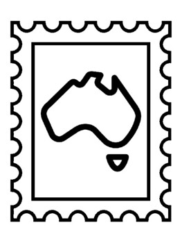 Australia postal stamp activities australia coloring pages no prep art