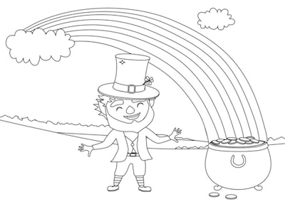 Free st patricks day coloring pages for preschoolers toddlers