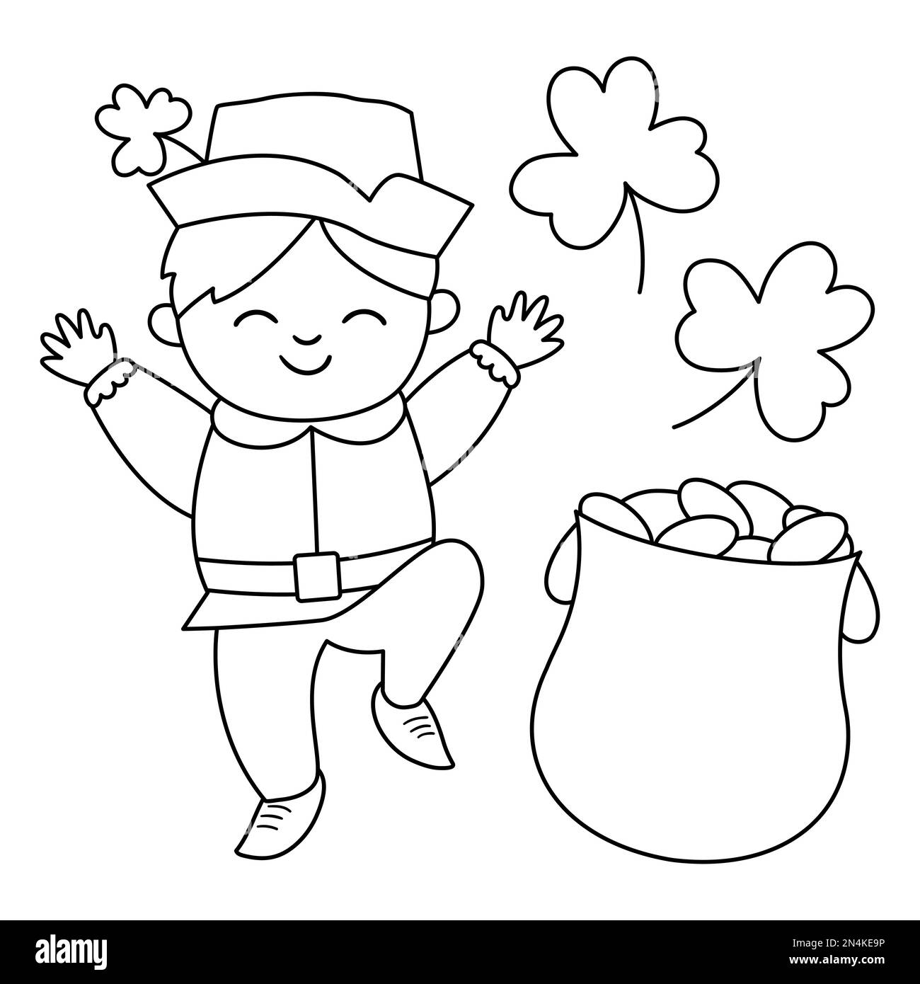 Pot of gold black and white stock photos images