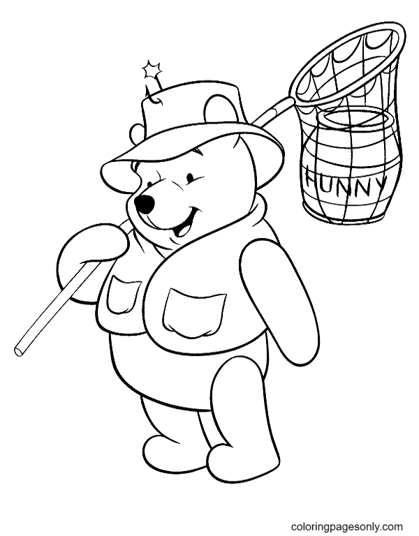 Winnie the pooh coloring pages printable for free download