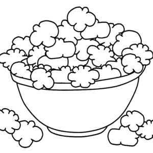 Popcorn coloring pages printable for free download