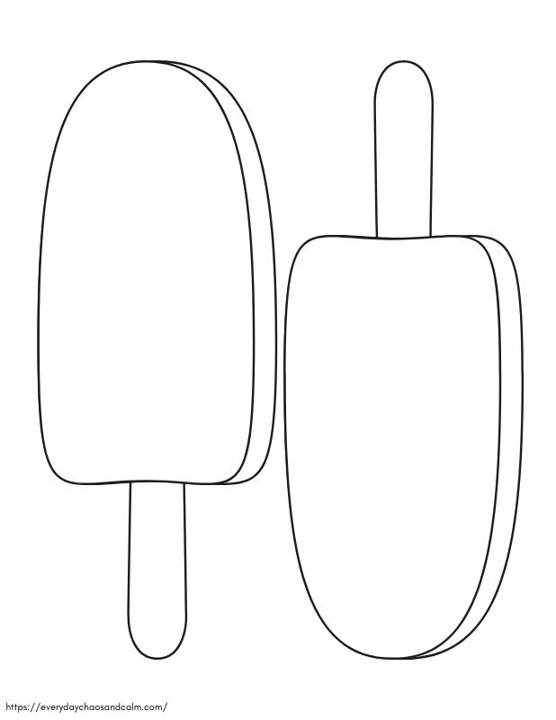 Free printable popsicle template