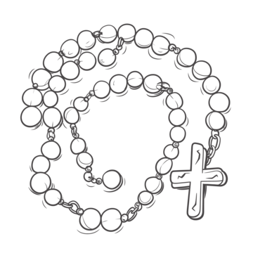 Rosary outline png transparent images free download vector files