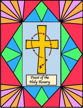 October feast of the holy rosary coloring pages and mini display posters