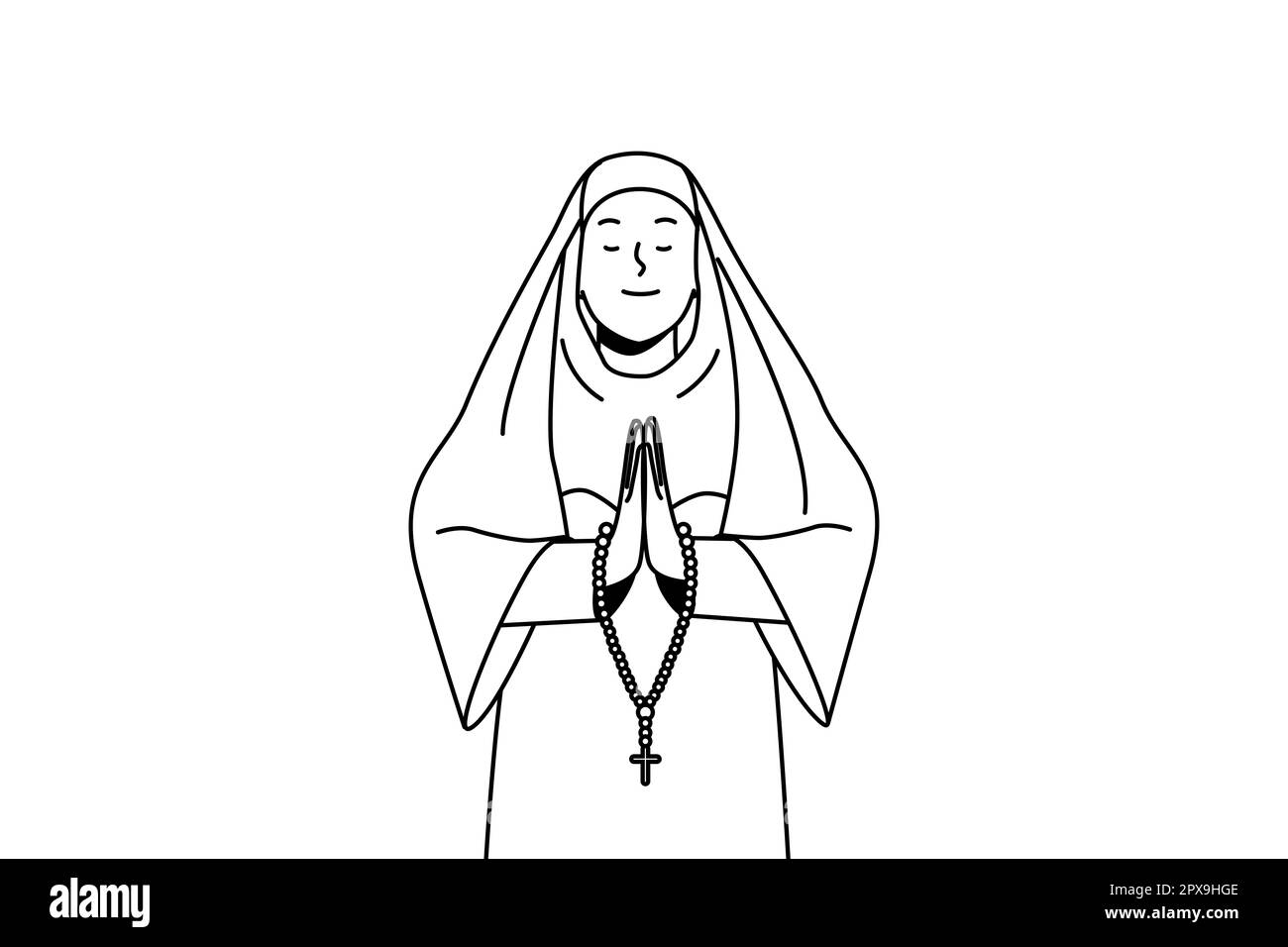 Catholic rosary beads black and white stock photos images