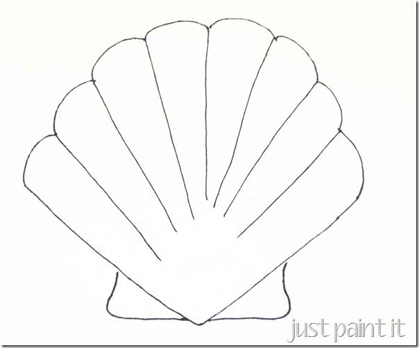 Seashell and starfish pattern printables