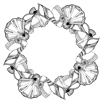 Outline seashell clipart images free download png transparent background