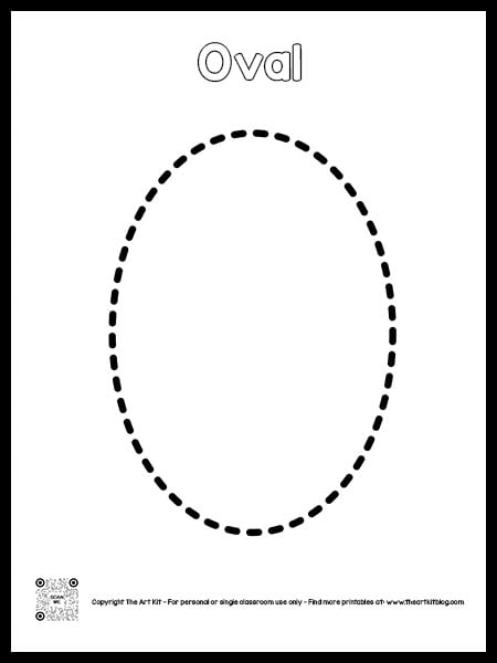 Oval shape coloring page bubble font â the art kit