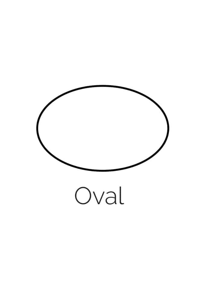 Free printable oval shape
