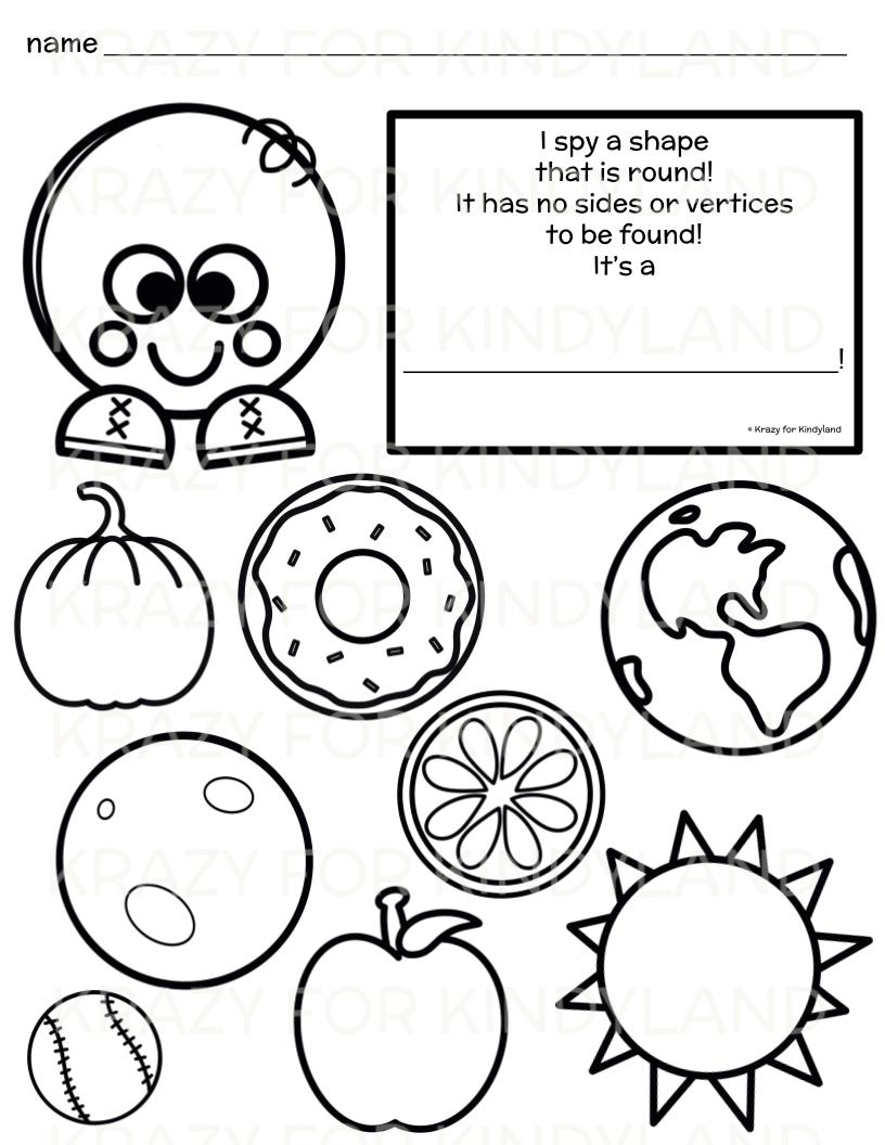 Shape poems riddles coloring pages booklet circle square rectangle triangle oval