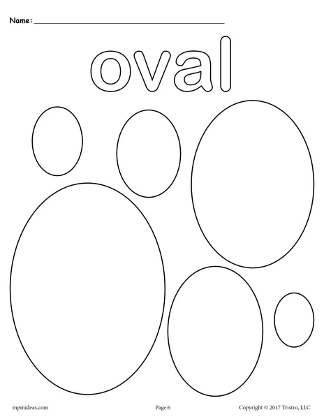 Ovals coloring page