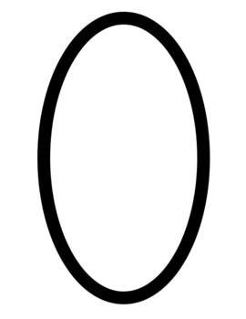 Oval shape coloring pages by pre