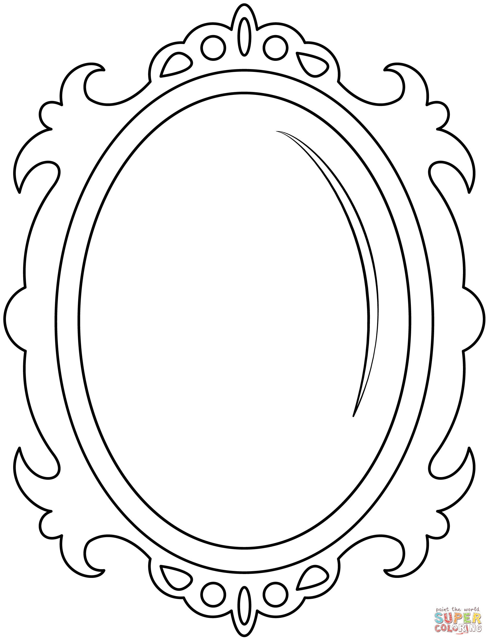 Mirror coloring page free printable coloring pages