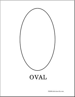 Coloring page oval