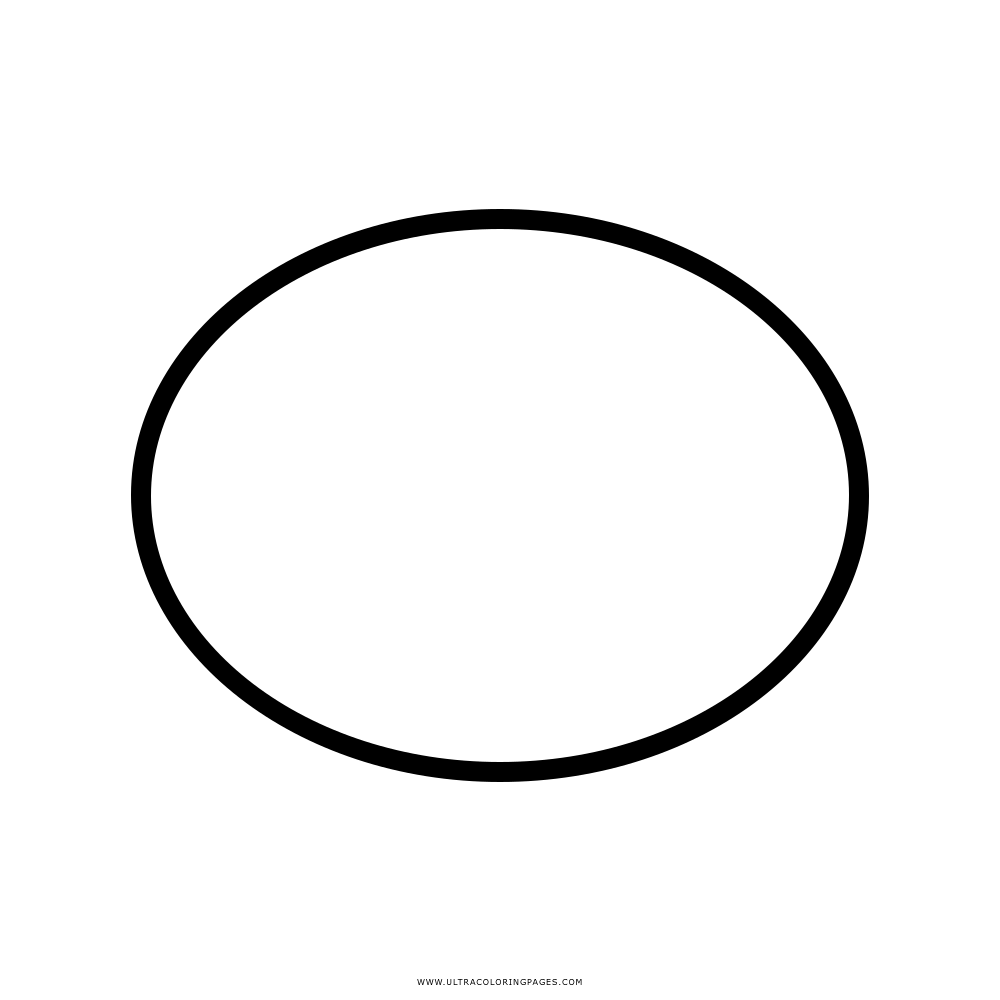 Oval coloring page