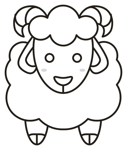 Ewe coloring page free printable coloring pages