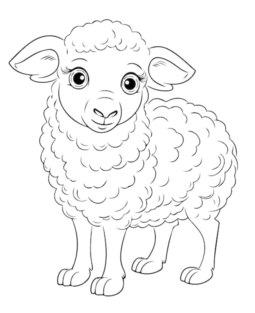 Page alpaca colouring images
