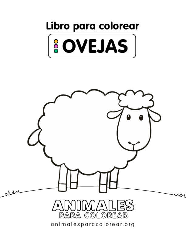 Ovejas para colorear descargar e imprimir gratis