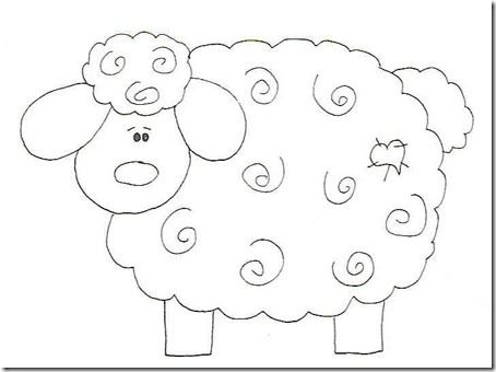 Molde oveja para piãata embroidery patterns animal embroidery hand embroidery patterns
