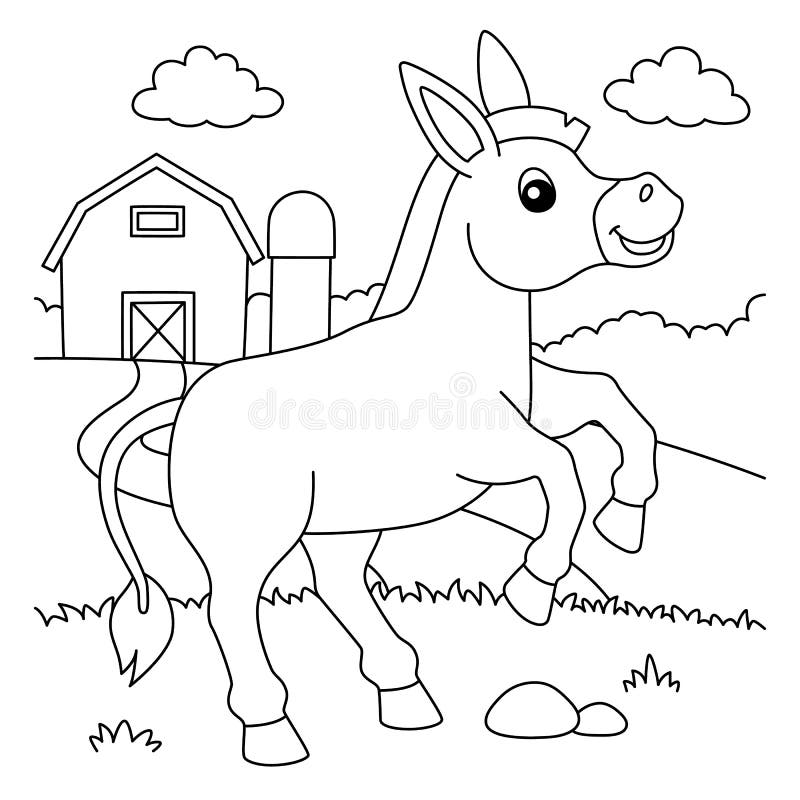 Mule coloring page stock illustrations â mule coloring page stock illustrations vectors clipart