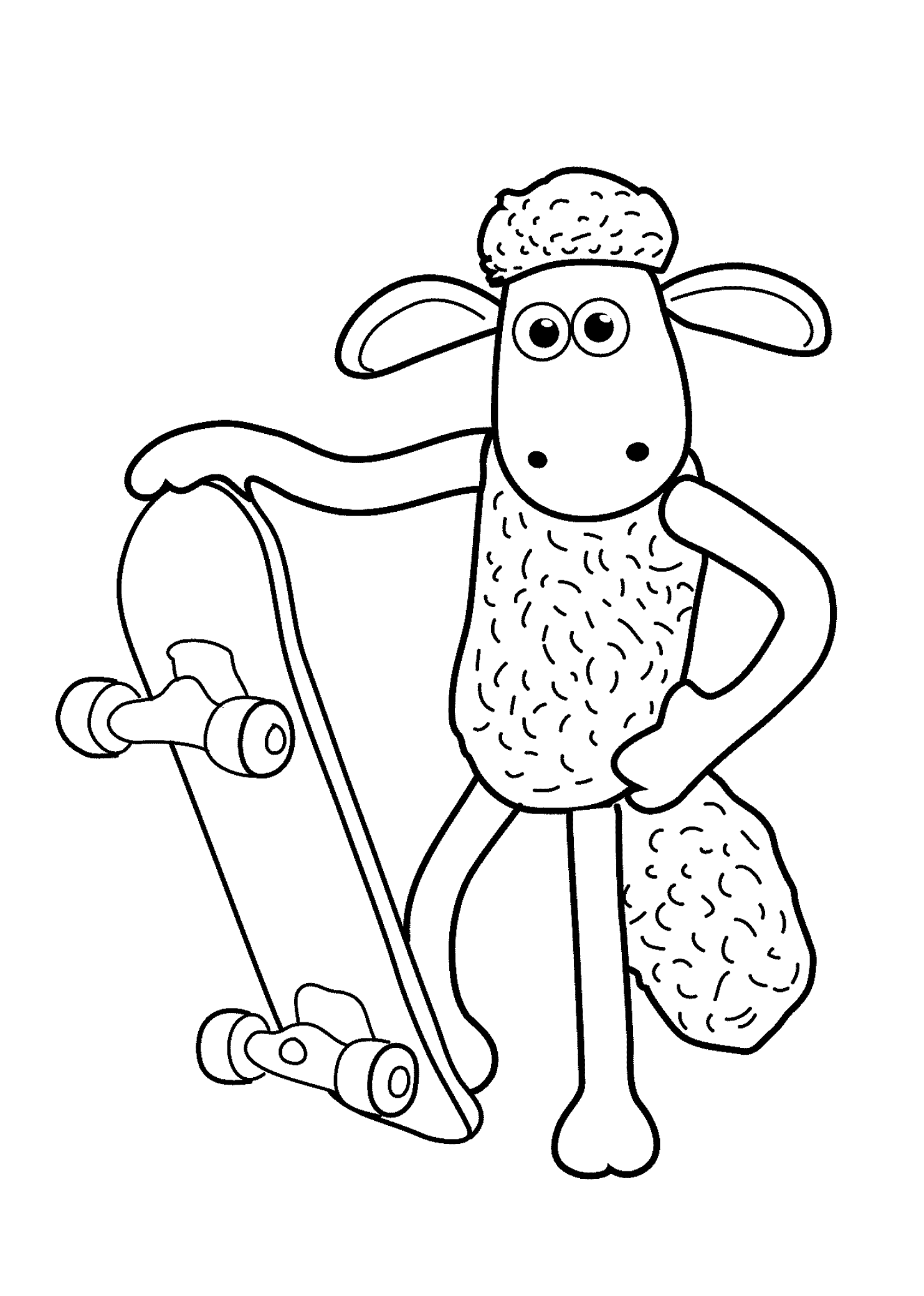 Shaun the sheep cartoon coloring pages for kids printable free cartoon coloring pages sheep cartoon shaun the sheep