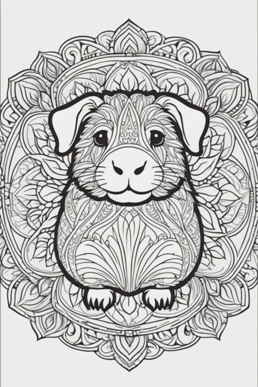 Guinea pig with roasted brown and tan fur sprinkled with nuts and dotted with raisons