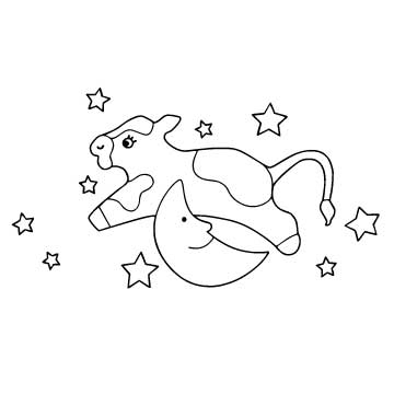 Cow jumped over the moon memorialization personalization