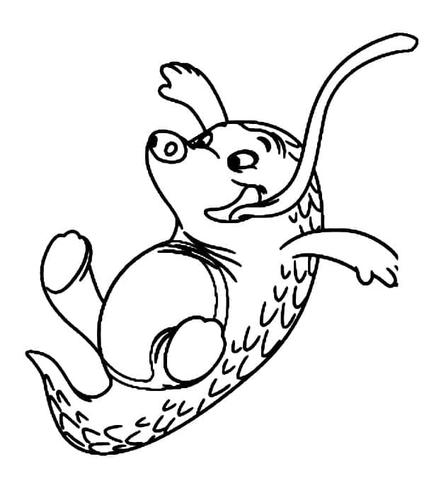 Gobi from over the moon coloring page
