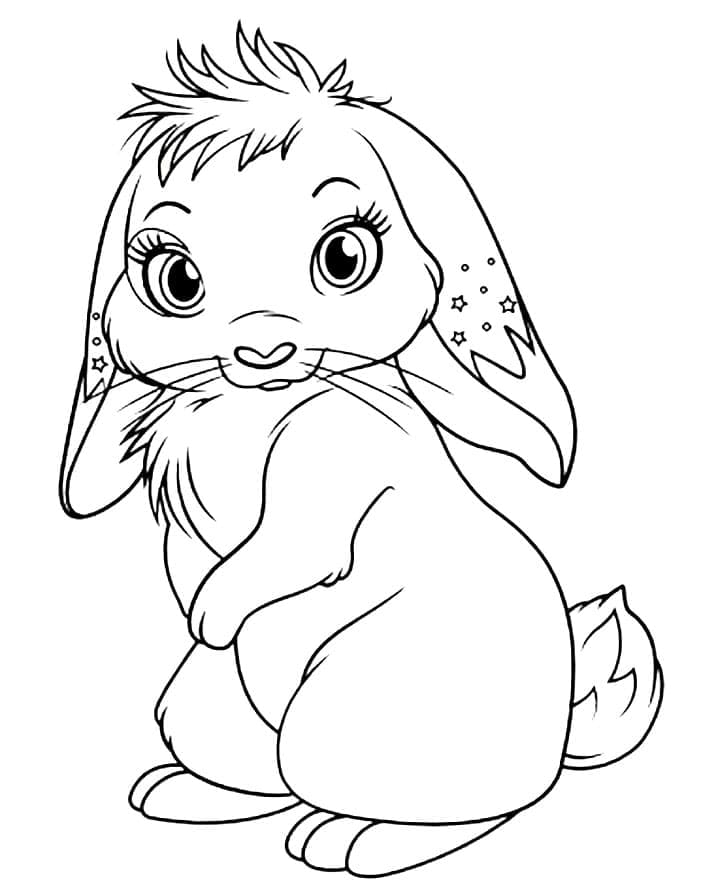 Bungee from over the moon coloring page