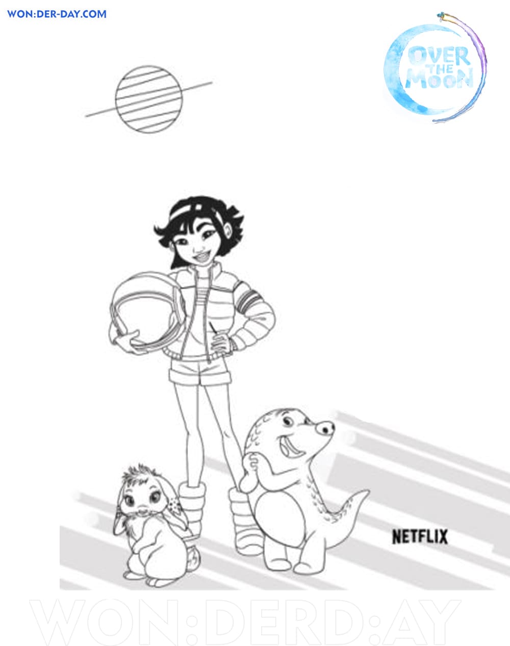 Over the moon coloring pages printable coloring pages