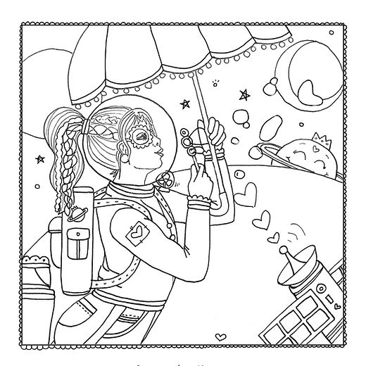 Happy art coloring