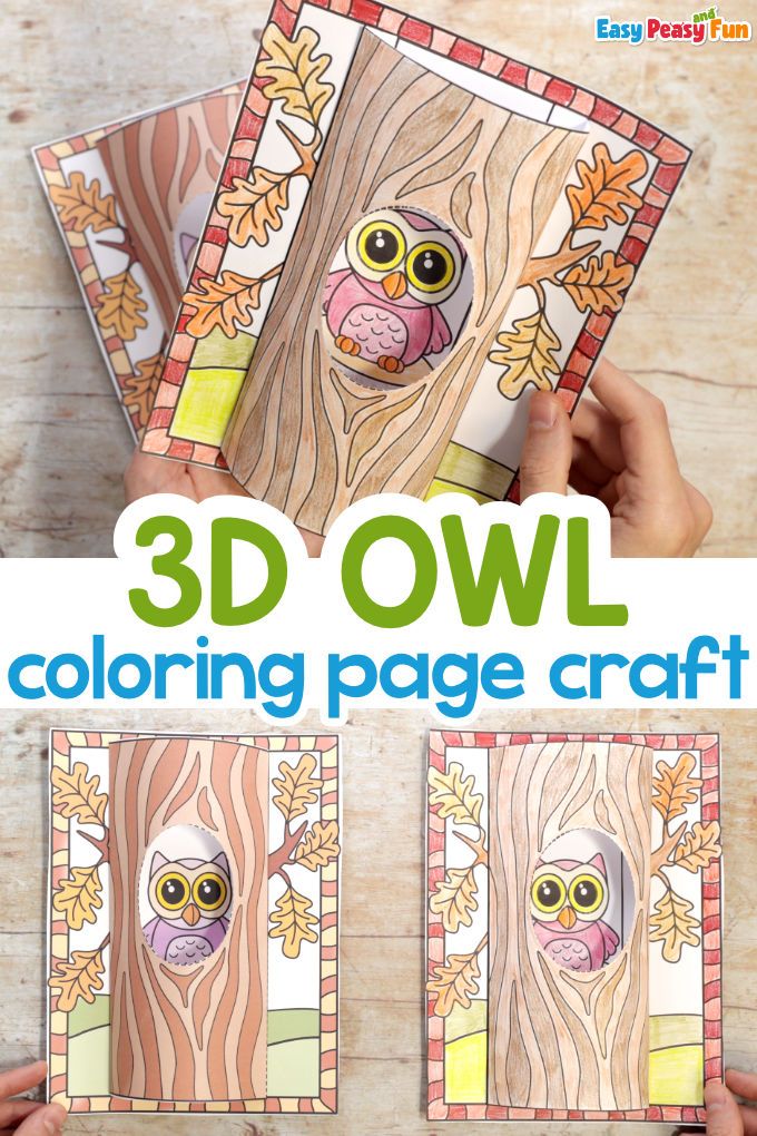 Owl d coloring page craft template owl coloring pages owl crafts kids owl crafts