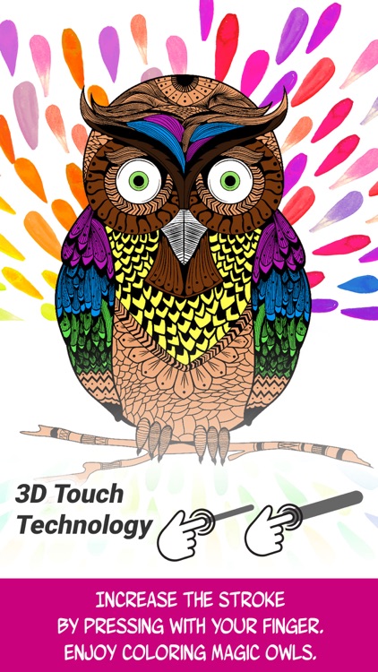 Owl discover magic coloring pages for adults by gregorio bello