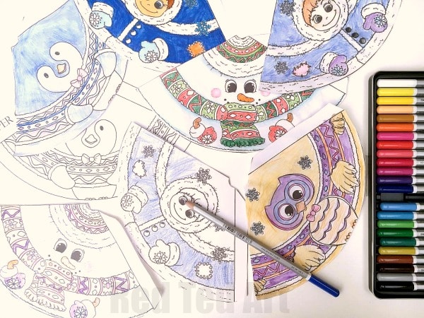 D christmas coloring