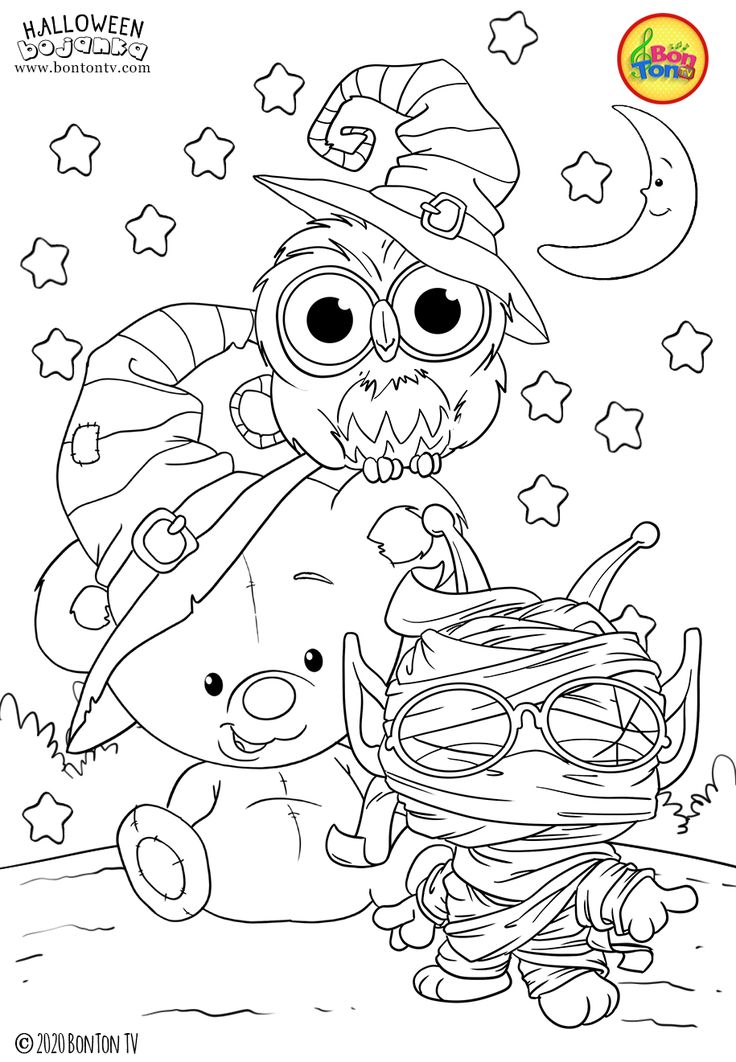 Halloween coloring pages for kids
