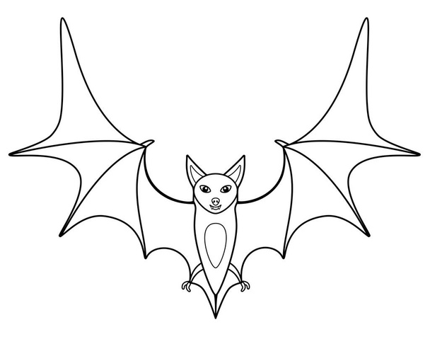 Coloring bat free stock vectors