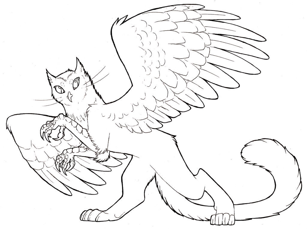 Owlcat traditional lineart by lucieniibi on