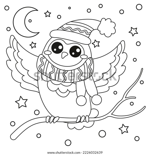 Owl christmas coloring pages over royalty