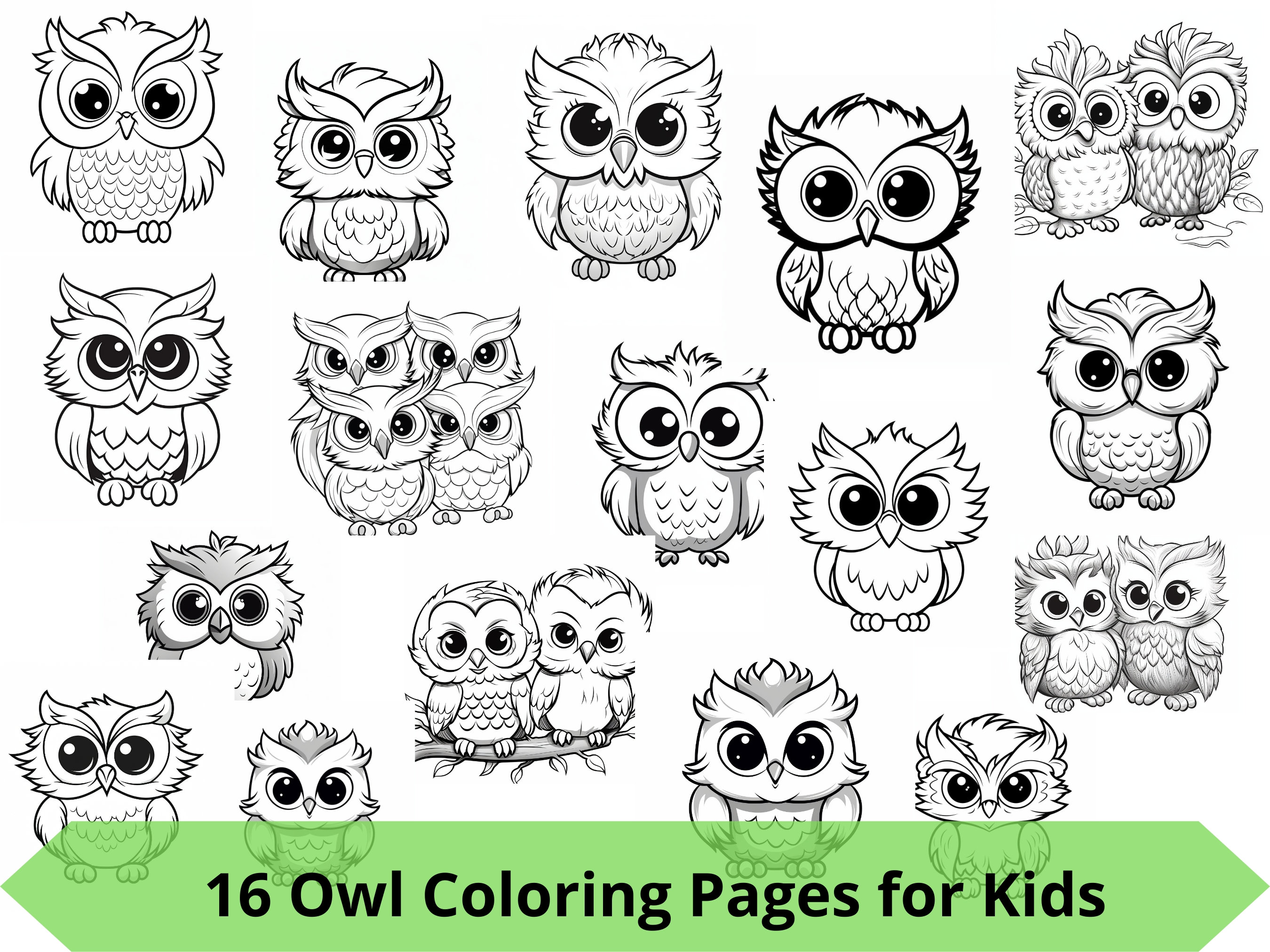 Owls coloring book cute birds printable kids coloring pages colored owls activity sheets for kids
