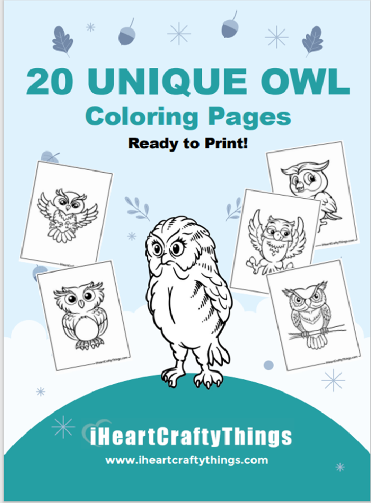 Owl coloring pages â i heart crafty things